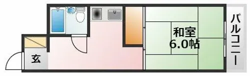 大阪府大阪市東淀川区淡路2丁目【マンション】の間取り