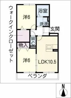プライムガーデンA【1階】の間取り