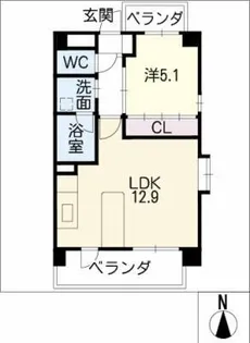 ファイブスター高田【3階】の間取り