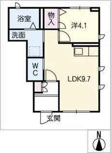 クラリス【1階】の間取り