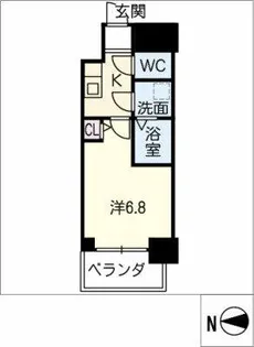 オーキッドレジデンス鶴舞(旧S-RESIDENCE鶴舞)【0906号室】の間取り