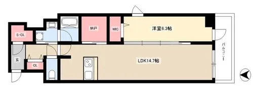 ロイジェント日吉【4階】の間取り