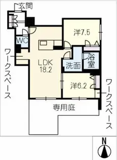 JM HIGASHIYAMA【1階】の間取り