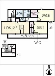 仮)Fika Kisogawa【2階】の間取り