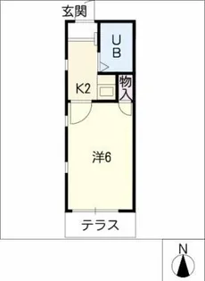 カーサ神宮西【1階】の間取り
