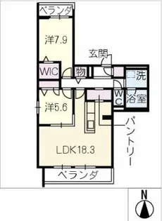 リブ・レッシモ【3階】の間取り