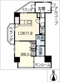 さくらHills ARAKO【9階】の間取り