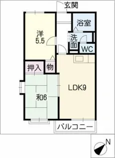 アペックス・ディアス【2階】の間取り