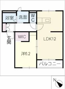 ソフィアよもぎ【1階】の間取り