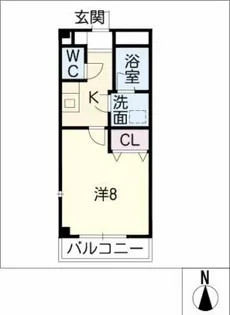 ルヴァンキャトル【1階】の間取り