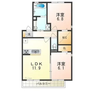 アヴァンセ和泉中央 A棟【1階】の間取り
