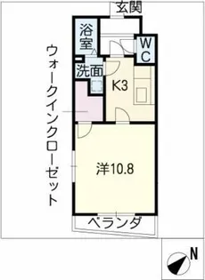 アヴェニュー美和【3階】の間取り