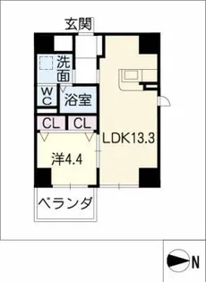 フルカーサ丸の内【6階】の間取り