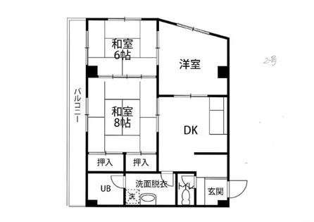 冨安ビル【202号室】の間取り