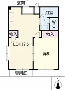 サンホーム弥生【1階】の間取り