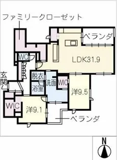 ハムステッド メゾン【2階】の間取り