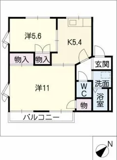サンシャトー如月【1階】の間取り