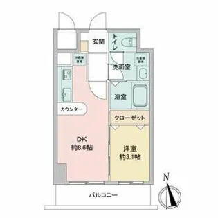 La Douceur今池【0418号室】の間取り