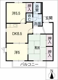 グリーンエステートC棟【2階】の間取り