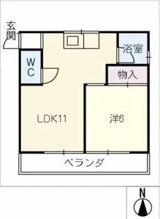 コーポ内藤【2階】の間取り