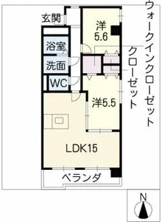 エンゼルヴィラ平成【1階】の間取り