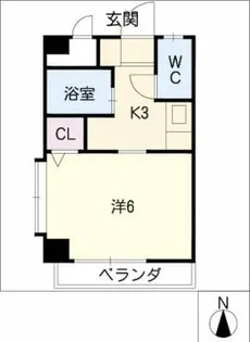 ハイツ片桐【3階】の間取り