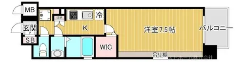 ポルトボヌール天王寺ミラージュ【5階】の間取り