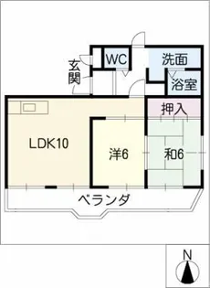 ピュア五反田【4階】の間取り