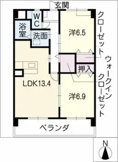 メルベーユ【3階】の間取り
