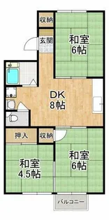 ハイツ宮山【2階】の間取り