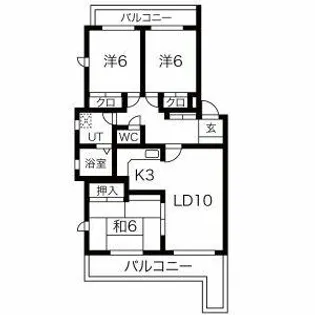 荒子ビル【3階】の間取り