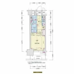 プレサンス ジェネ 上前津【0614号室】の間取り