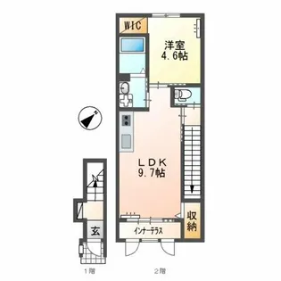 シュプリーム桜【2階】の間取り