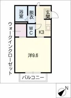 ブランドールHK【1階】の間取り