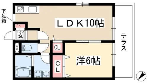 プチハウスナカヒラ【1階】の間取り