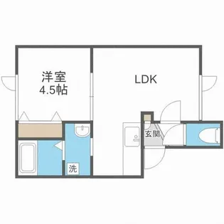 ヴィラージュ空港通【202号室】の間取り