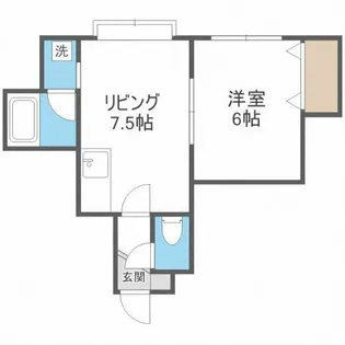 北海道札幌市北区麻生町1丁目【アパート】の間取り