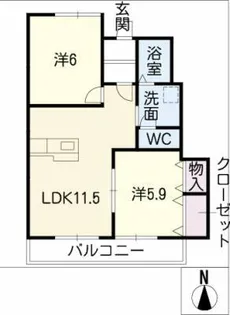 アネシスE【1階】の間取り