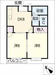 エルディム新栄【1階】の間取り