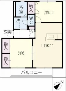 クリーンハイツ【1階】の間取り