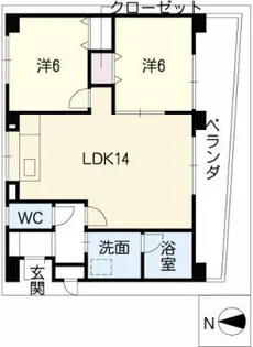 サンシャイン本郷B棟【1階】の間取り