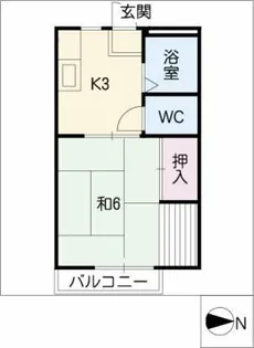 サンシティモリヤ【2階】の間取り