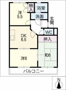 アルカンシェル【2階】の間取り