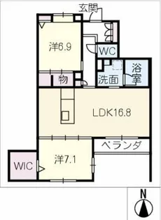 NC STYLE 一社【3階】の間取り