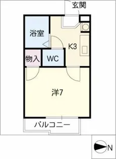 フレグランス花塚【1階】の間取り