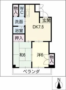 エクセレント小澤【3階】の間取り