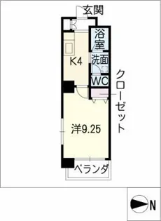 ラヴィレーヌ金山【3階】の間取り