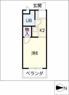 レスポアールうえだ【5階】の間取り