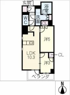 GRANPASEO名古屋伏見【9階】の間取り
