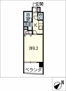 千種アヴァンギャルドプレイス【9階】の間取り